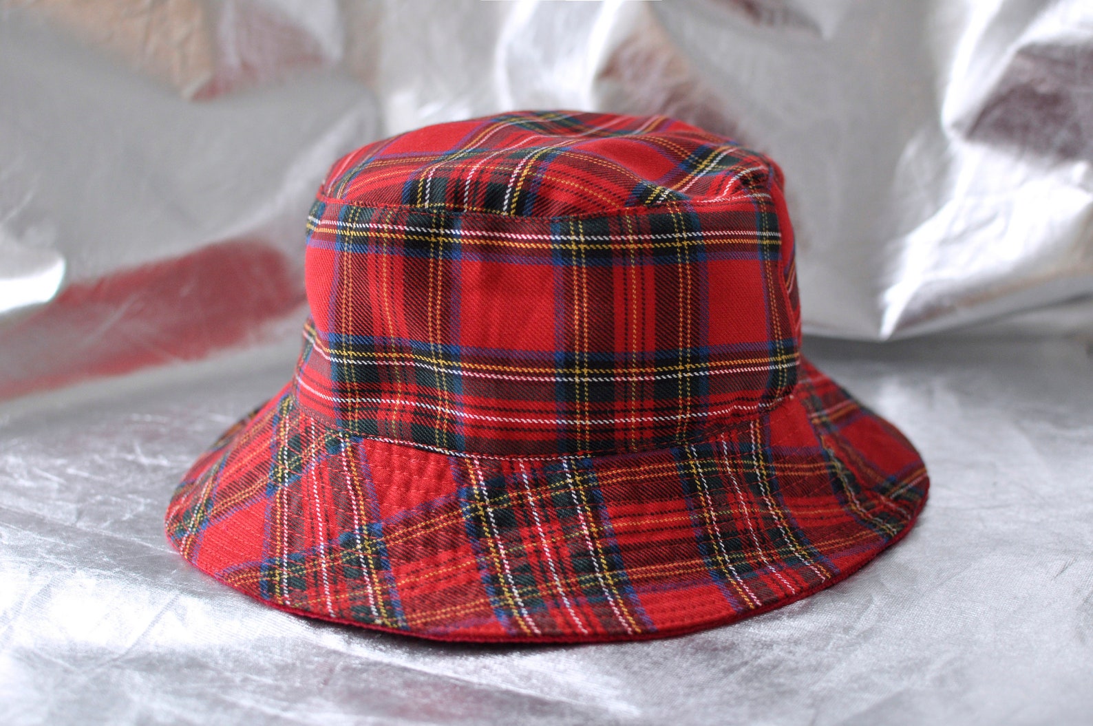 Plaid bucket hat tartan tweed bucket hat woolen bucket hats | Etsy