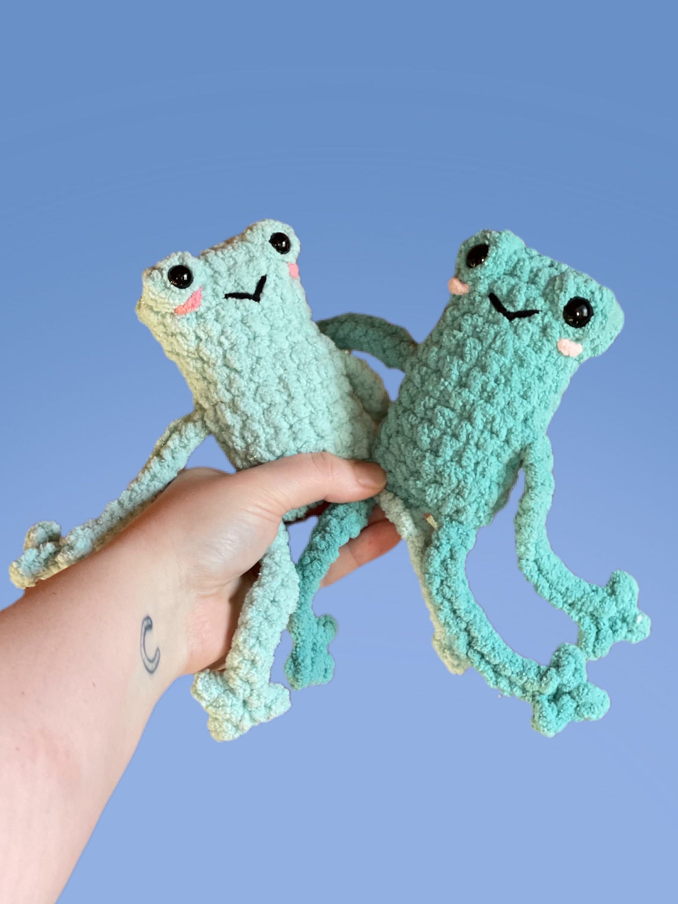 Leggy Frog Plushies, Leggy Frog Plush, Amigurumi Frog For Sale