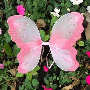 Fairy Wings Pink Handmade Butterfly Costume Small Large Children’s Photo Props Newborn Baby Infant Girl Toddler Kids First Birthday Outfit