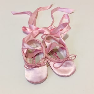 Pink Ballet Slippers Baby Shower Gift Idea Valentines Sugarplum Fairy Costume Girls Ballerina Shoes Child Photo Prop Toddler Birthday Outfit