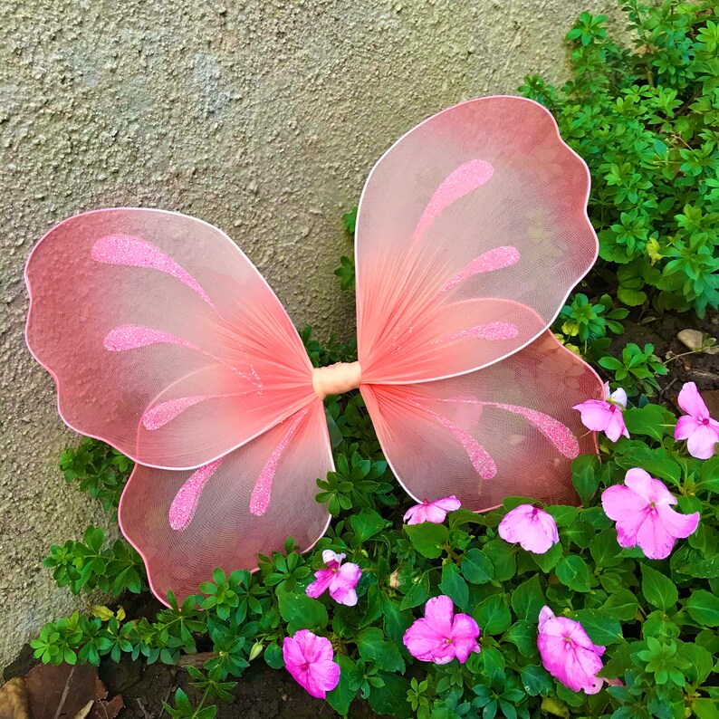 Coral Fairy Wings Halloween Costume Butterfly Pixie Ren Faire Etsy