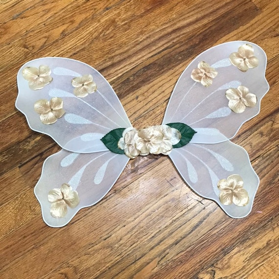 Gold Fairy Wings Christmas Costume Dress-up Outfit First Birthday Gift Ideas  Flower Girl Favors Enchanted Garden Woodland Forest Photo Props - Etsy