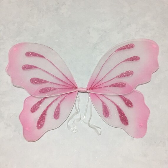 Hot Pink Adult Tinkerbell Pixie Butterfly Fairy Wings Dress Up Girls Costume