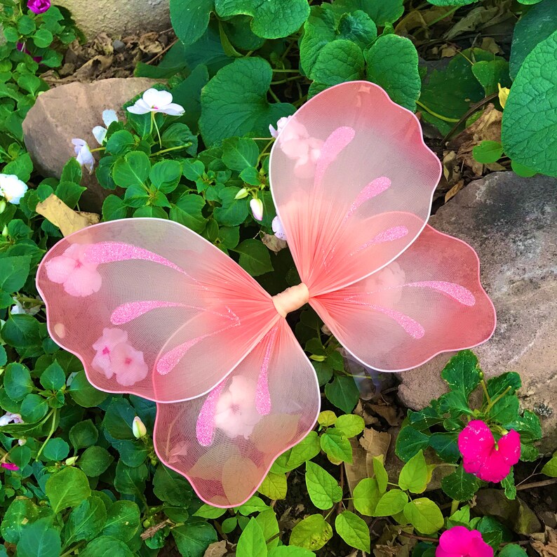 Coral Fairy Wings Halloween Costume Butterfly Pixie Ren Faire Etsy