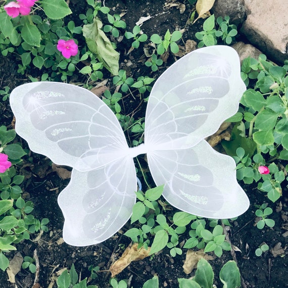 Mini Glitter Wings Adult White Mini Glitter Wings Adult White