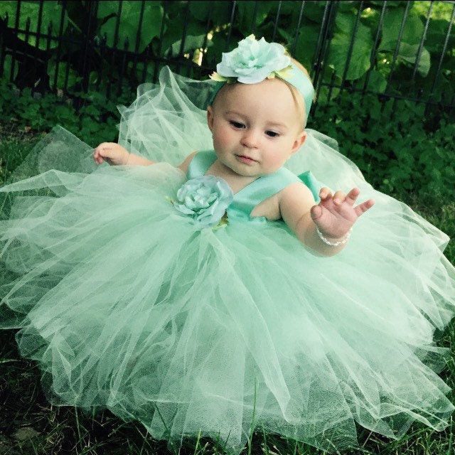 Mint Green Infant Dress