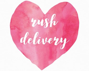 RUSH Delivery - Rush Shipping with Guaranteed Delivery - US Priority Express or International Express Mail - Optional Rush Shipment Upgrade