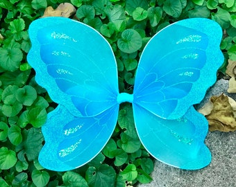 Blue Fairy Wings Butterfly Costume Baby 1st First Birthday Outfit Toddler Kids Princess Party Favor Girls Bedroom Decor Christmas Gift Ideas