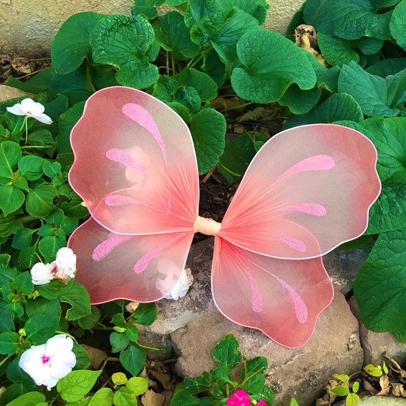 Coral Fairy Wings Halloween Costume Butterfly Pixie Ren Faire Etsy