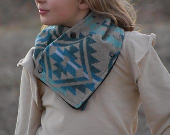 Scaldacollo da cowgirl / Sciarpa invernale western / Accessorio da rodeo caldo ed elegante