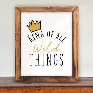Wild Thing Decor | King of Wild Things Printable | Wild Things Birthday | Wild Things Printable Poster | Birthday Decor | WT