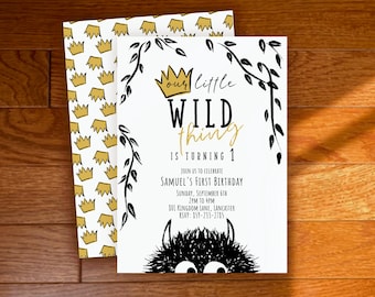 Fiesta de cumpleaños de Wild One / Fiesta de cumpleaños de cosas salvajes / Descarga instantánea / 1º, 2º, 3º cumpleaños / Fiesta de cosas salvajes / WT