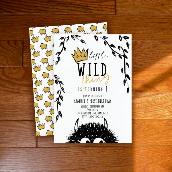 Wild One Birthday Party | Wild Things Birthday Party | Instant Download | 1st, 2nd, 3rd Birthday | Wild Thing Party | WT