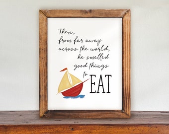 Wild Thing Decor | Good Things to Eat Printable | Wild Things Birthday | Wild Things Printable Poster | Birthday Decor | WT