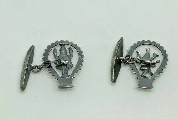 Vintage Anglo Indian Sterling Silver Shiva Hindu … - image 5