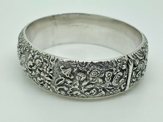 Rare Antique Chinese Export Sterling Silver Detai… - image 7