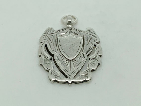 Antique 1911 English Sterling Silver Blank Unengr… - image 2