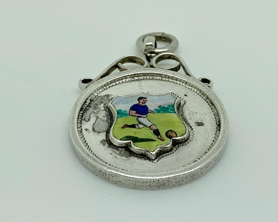 イギリスアンティーク スポーツ シルバー メダル & ブローチ STERLING イギリスアンティーク スポーツ シルバー メダル & ブローチ