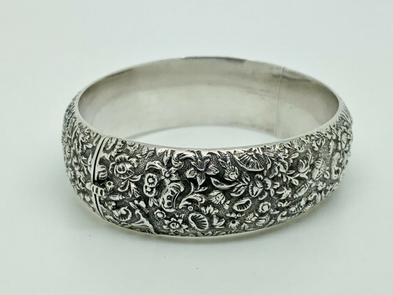 Rare Antique Chinese Export Sterling Silver Detai… - image 5