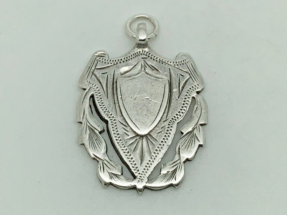 Antique 1911 English Sterling Silver Blank Unengr… - image 1