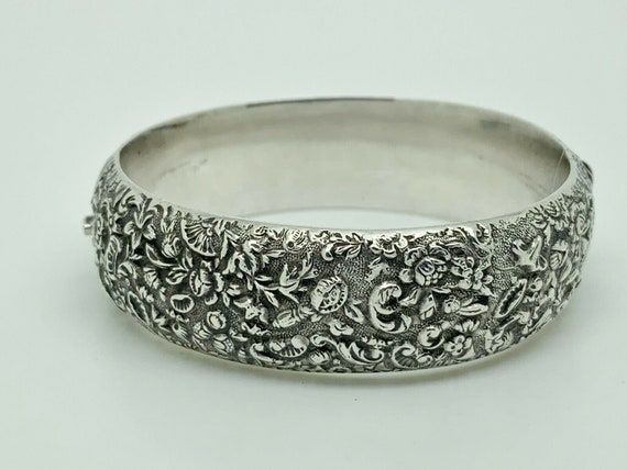 Rare Antique Chinese Export Sterling Silver Detai… - image 6