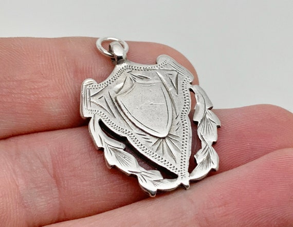 Antique 1911 English Sterling Silver Blank Unengr… - image 6
