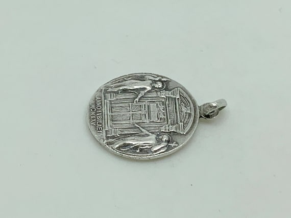 Vintage Italian 800 Solid Silver Pope PIUS XI Med… - image 8