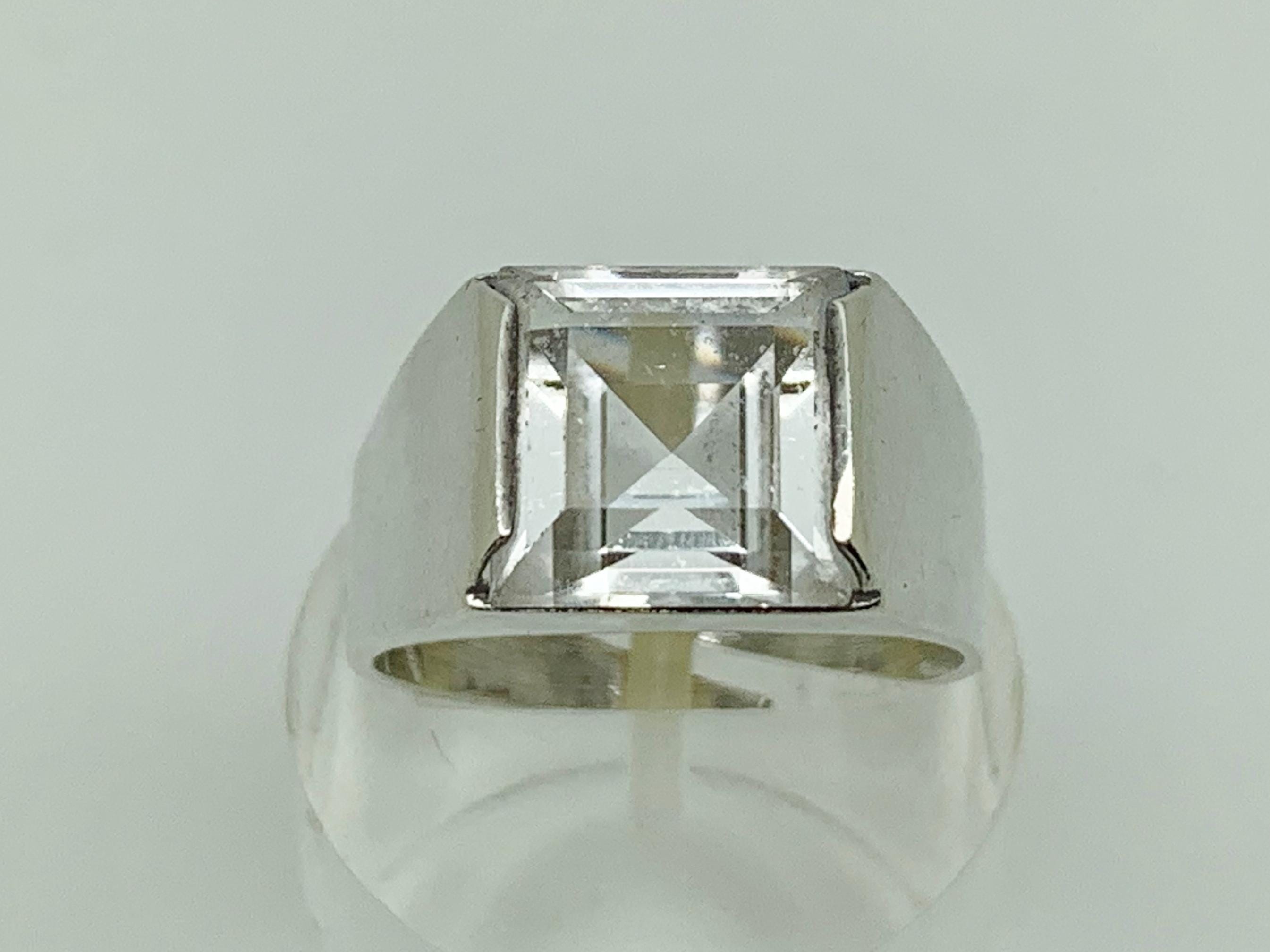 Vintage Scandinavian Rock Crystal Ring - Etsy Vintage Scandinavian Rock Crystal Ring - Etsy