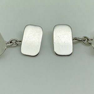 Vintage Handmade Studio Crafted Sterling Silver Letter/Initial P Cufflinks