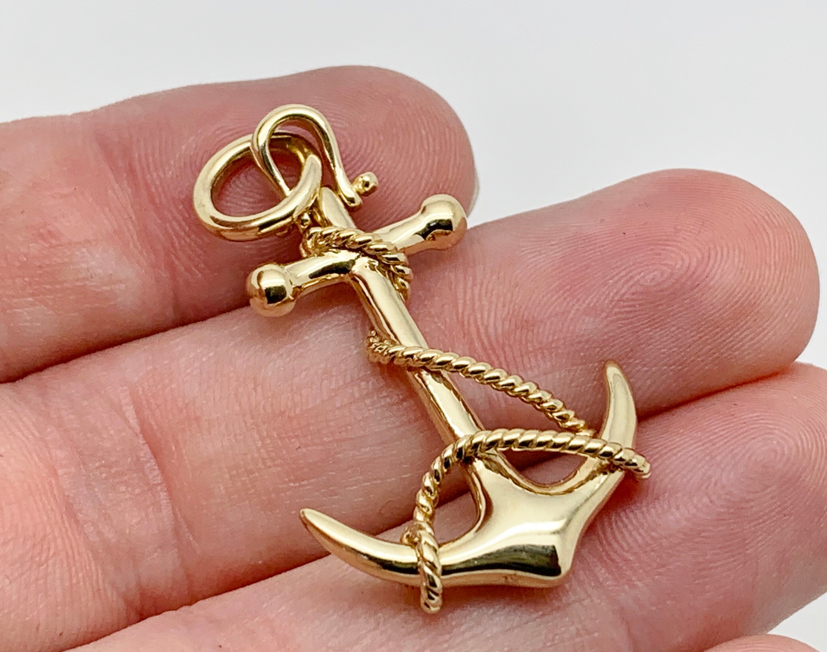 Mens anchor hotsell charm