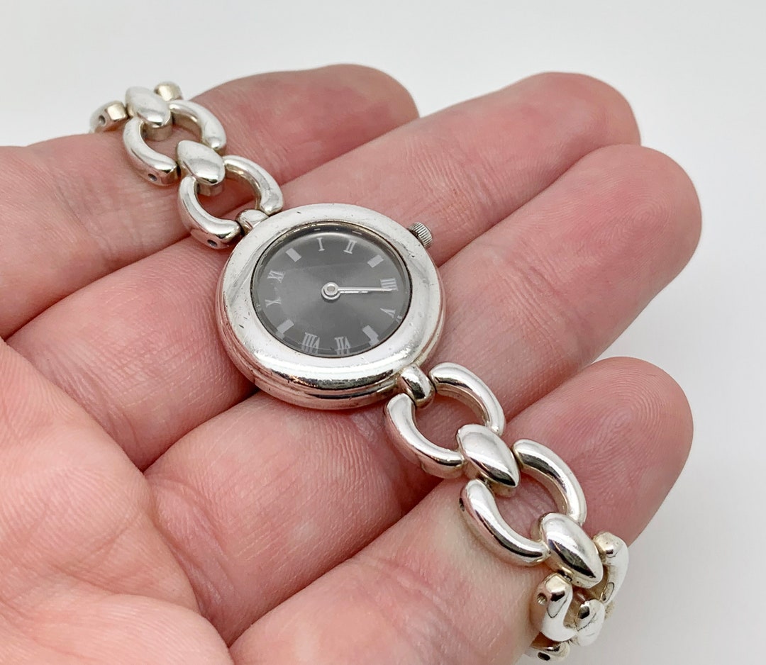 M S Millennium Sterling Silver Modernist Heavy Bracelet