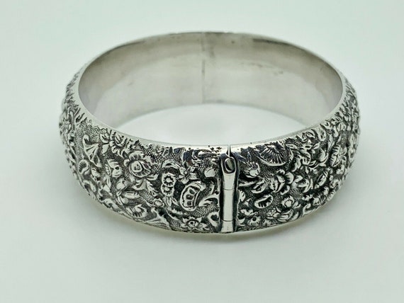 Rare Antique Chinese Export Sterling Silver Detai… - image 8