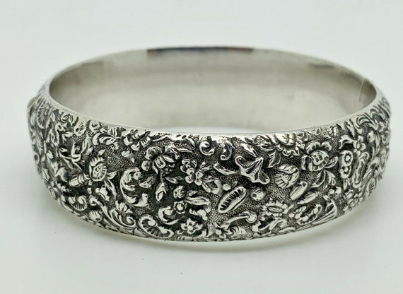 Rare Antique Chinese Export Sterling Silver Detai… - image 2