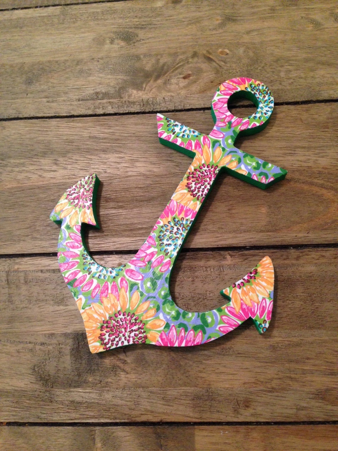 Anchor Wooden Decoupage Wall Art Etsy