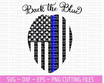 Tbl Police Shield Flag - SVG - DXF - EPS - Png Cutting Files Cameo - Cricut - Wife - Thin Blue Line svg - Back the Blue svg - Eagle Vector