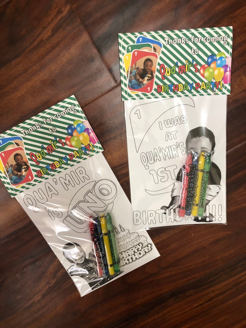 Any Theme YOUR child Personalized Birthday Party Favors Set of 10 5x7 Two Sketched Coloring Pages of YOUR Child and YOUR Theme Crayons image 8