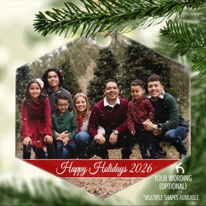 Custom Acrylic Ornament with Photo – Glass-Like, Shatter-Resistant Holiday or Celebration Keepsake