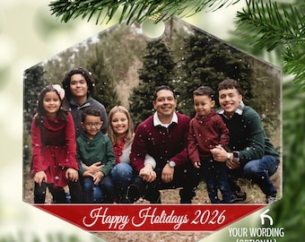 Custom Acrylic Ornament with Photo – Glass-Like, Shatter-Resistant Holiday or Celebration Keepsake