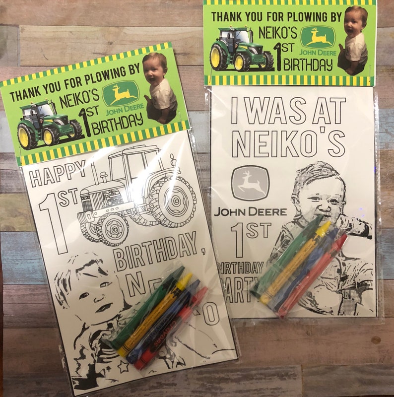 Any Theme YOUR child Personalized Birthday Party Favors Set of 10 5x7 Two Sketched Coloring Pages of YOUR Child and YOUR Theme Crayons image 5