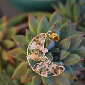 Crescent Moon - Goldish Crystal