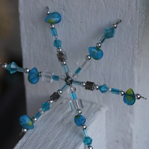 Snowflake Ornament -  Aqua