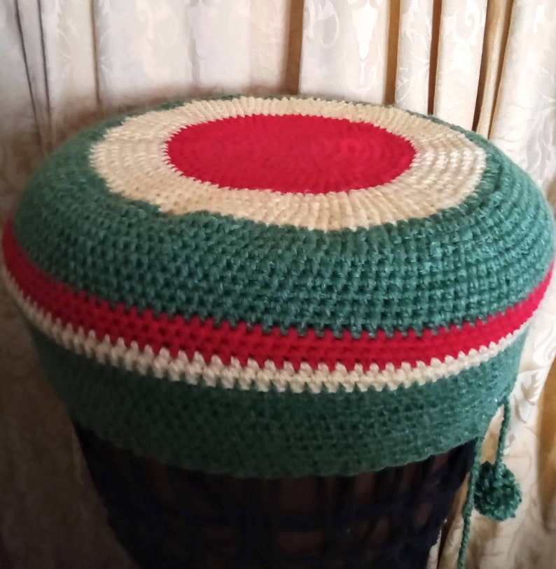 Crochet Djembe Drum Hat Cover