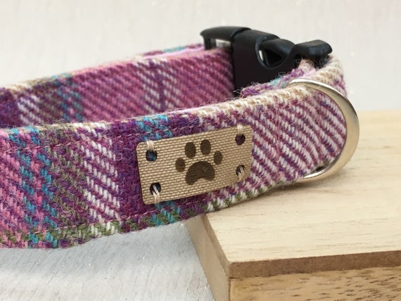 Purple Tweed Female Dog Collar Best 