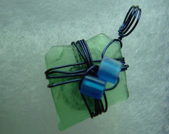 Petite and Adorable Popham Beach Sea Glass Pendant