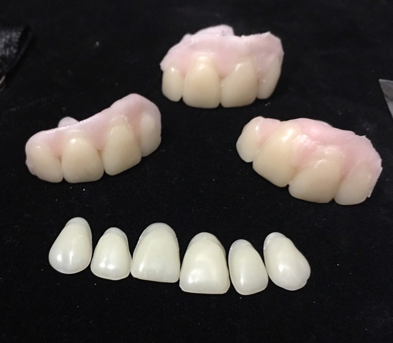 Missing Tooth Kit Front Flipper Denture Resin Denture Teeth Etsy