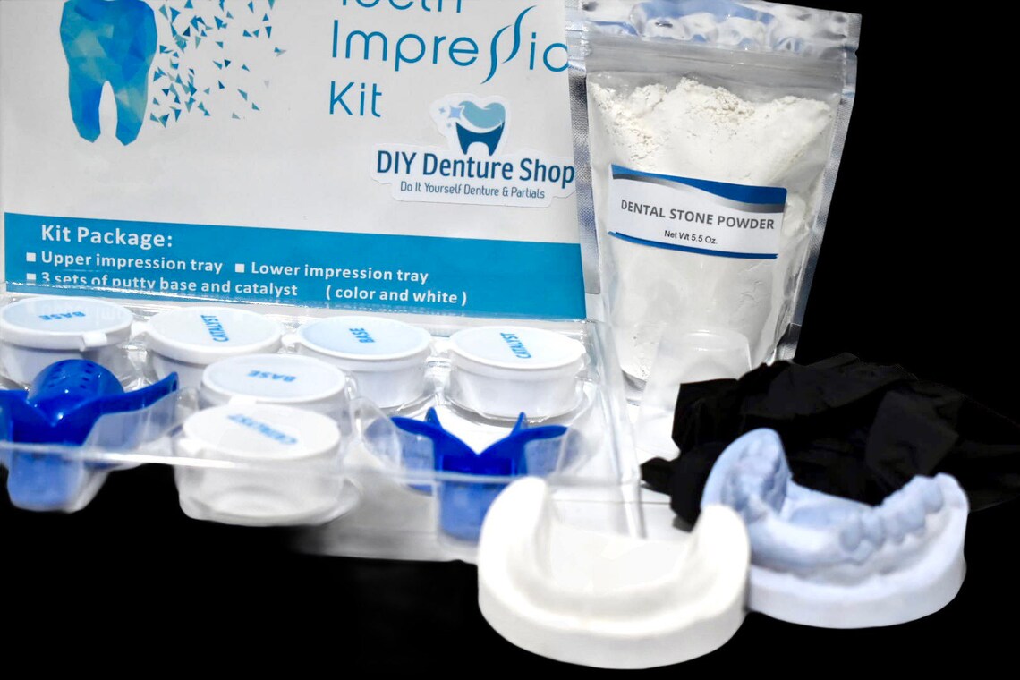 Dental Impression Kit Putty & Dental Stone Powdermold Etsy