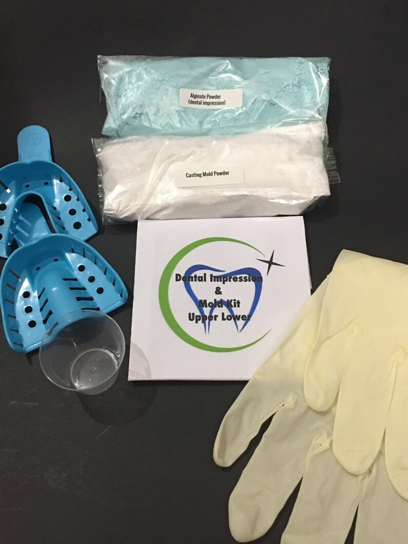 Dental Impression Mold Cast Denture Mold Kit & Alginate Etsy