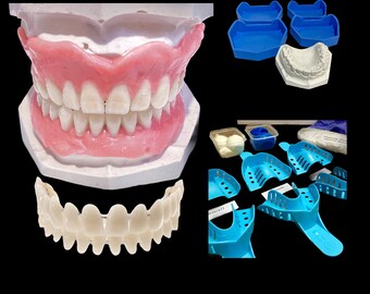 Full DIY Denture_ At Home Denture Kit  Deluxe Kit Dental Impression Putty With Casting Stone