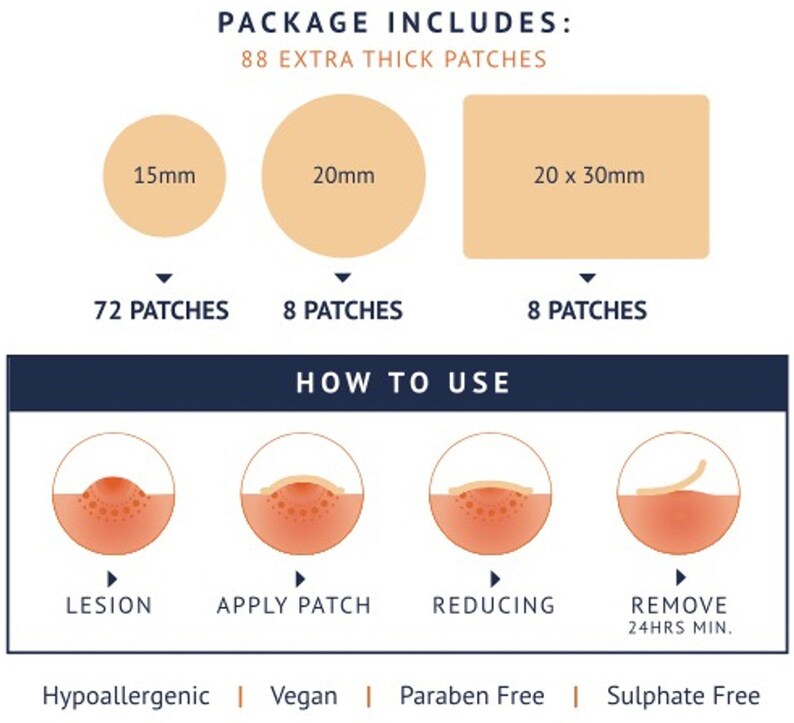 Mollenol Hydrocolloid Patches image 2