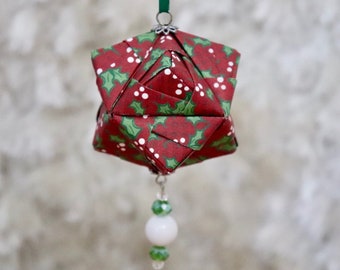 Winter Handschuh Gedruckt Origami Weihnachten Ornament